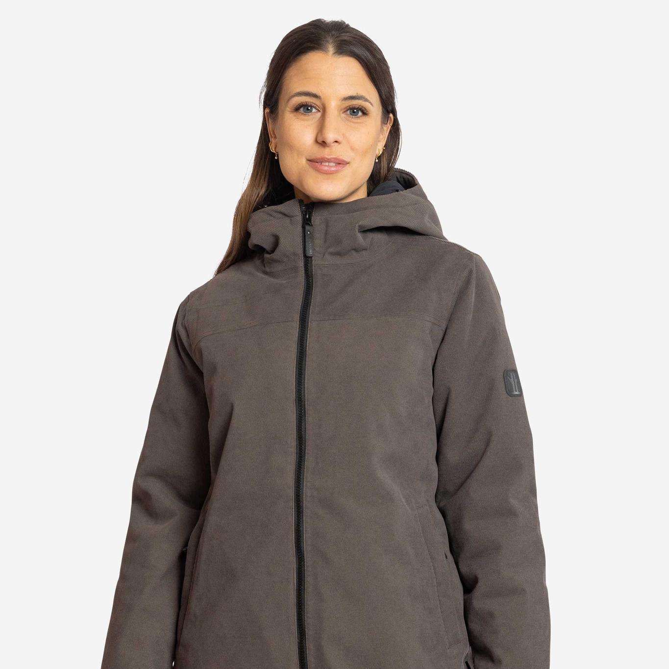 DUBLIN-Wasserdichter Cord Wintermantel für Damen-Elkline-3