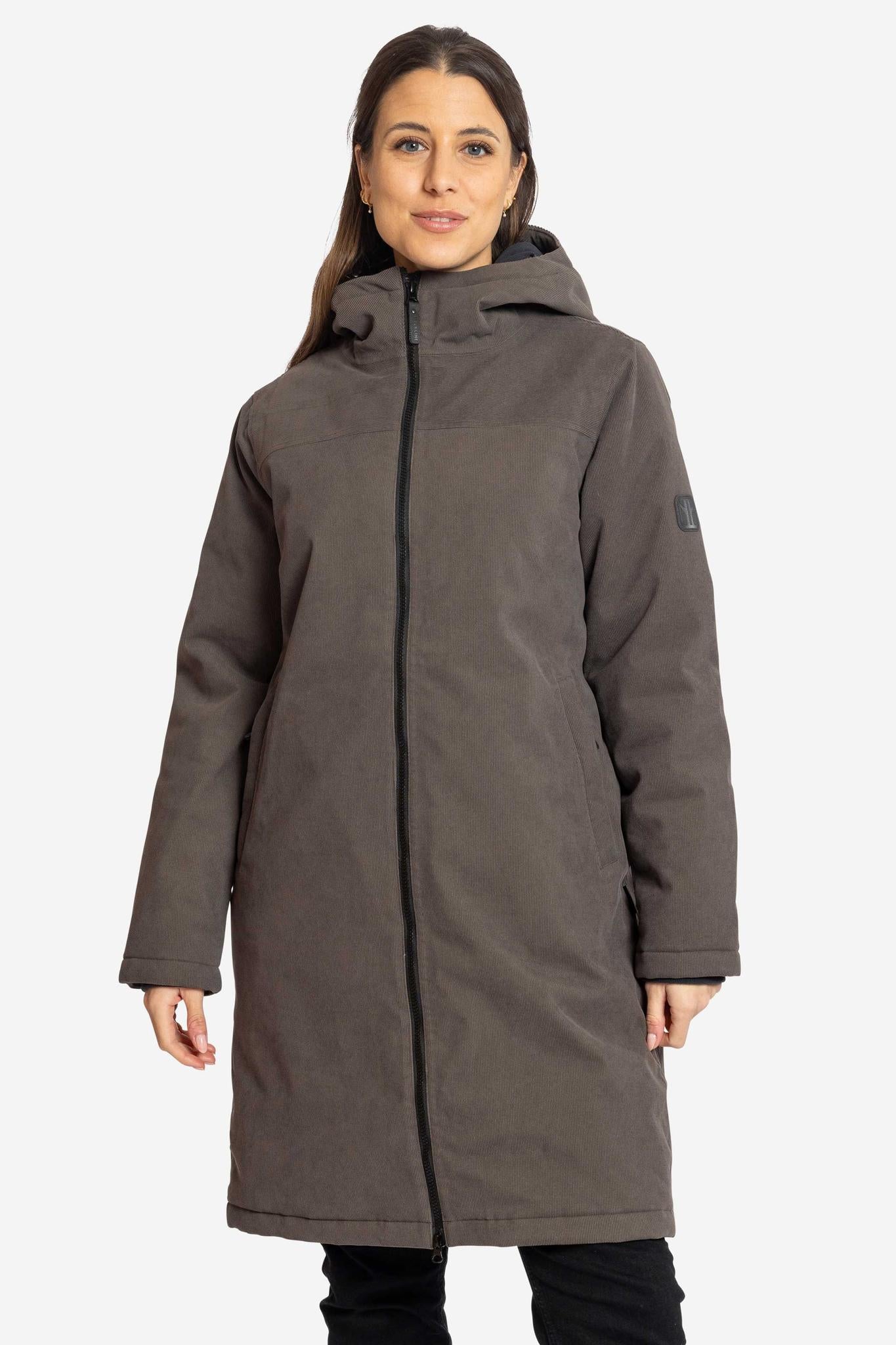 DUBLIN-Wasserdichter Cord Wintermantel für Damen-Elkline-3