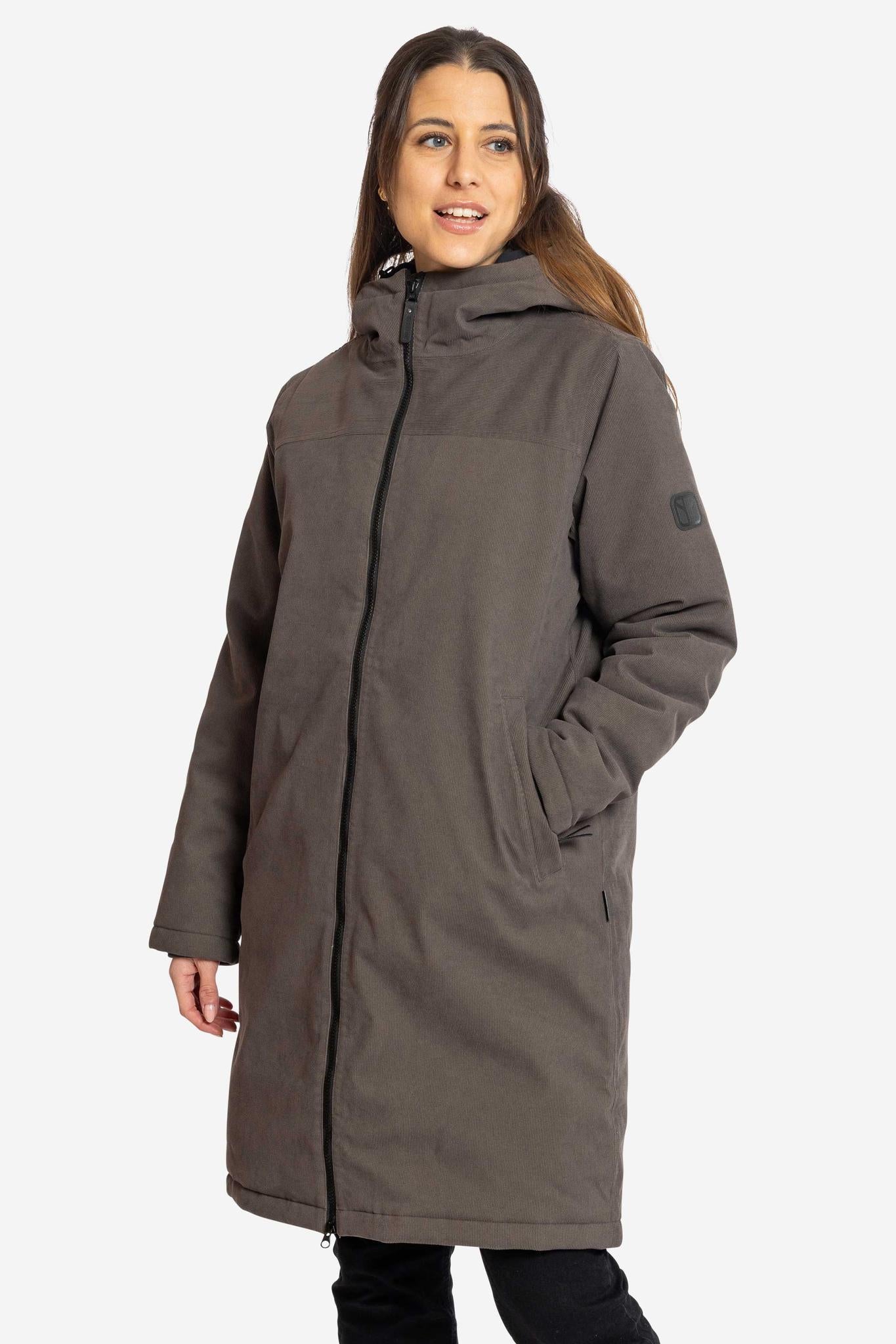 DUBLIN-Wasserdichter Cord Wintermantel für Damen-Elkline-4