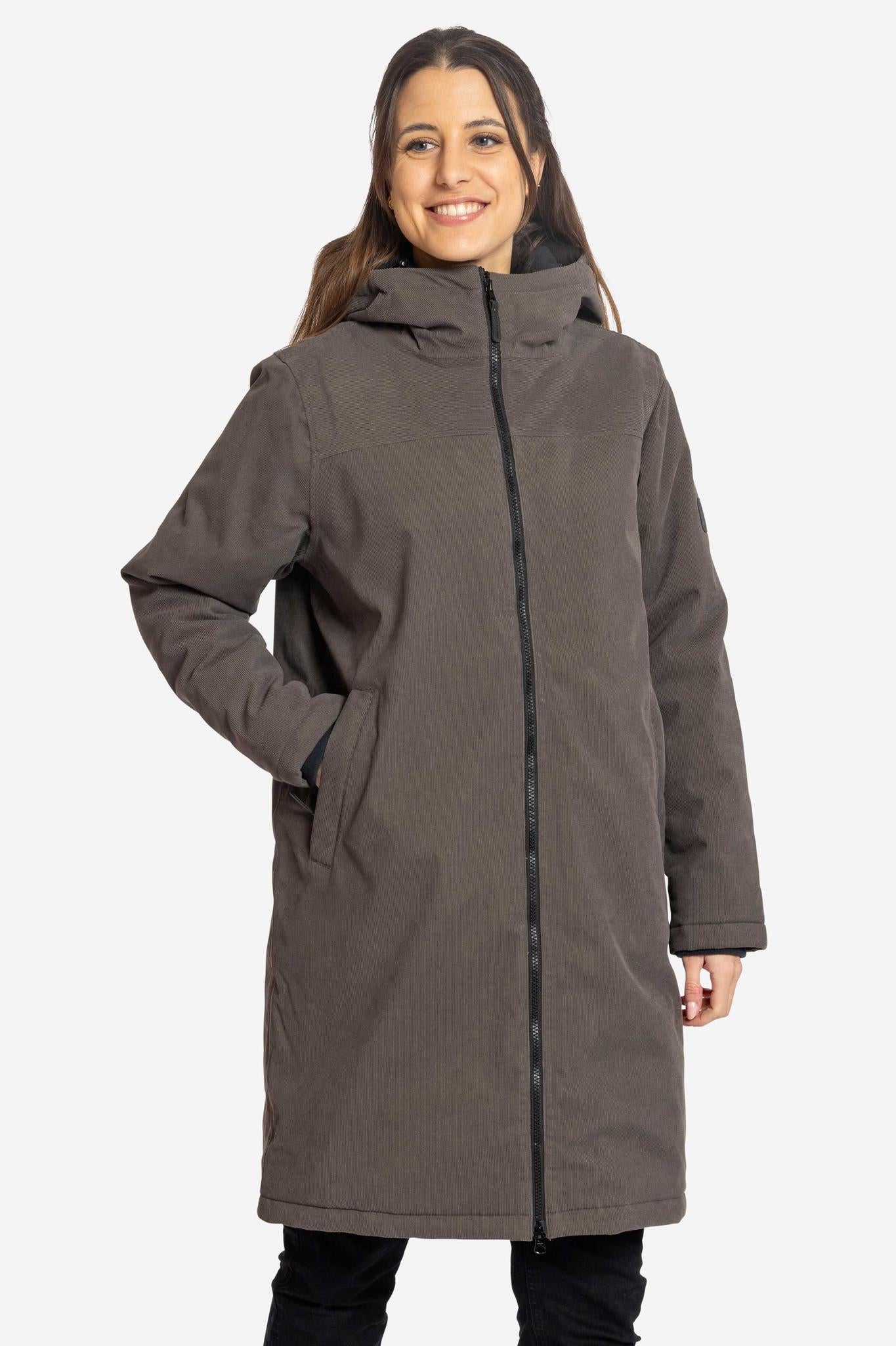 DUBLIN-Wasserdichter Cord Wintermantel für Damen-Elkline-7