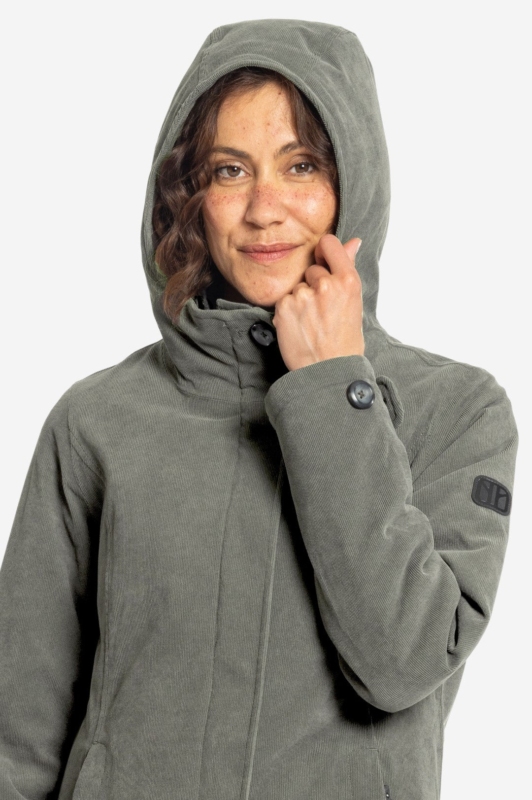 GLASGOW-Wasserdichter Cord Wintermantel für Damen-Elkline-10