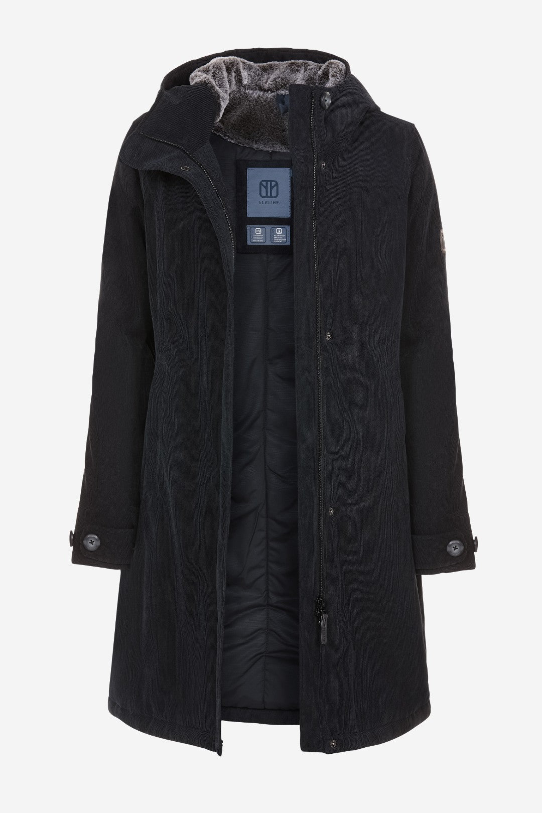 GLASGOW-Wasserdichter Cord Wintermantel für Damen-Elkline-20