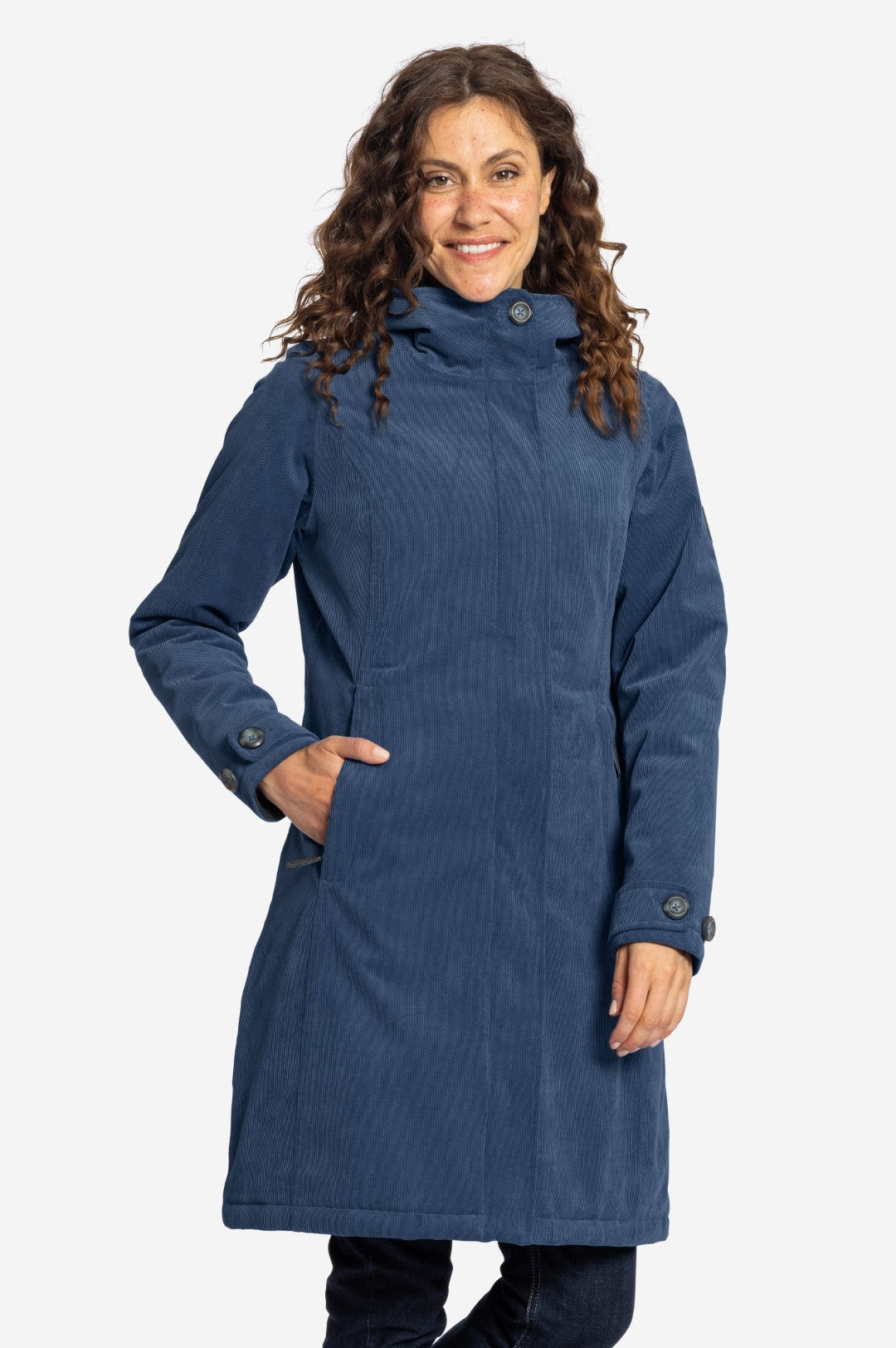 GLASGOW-Wasserdichter Cord Wintermantel für Damen-Elkline-38