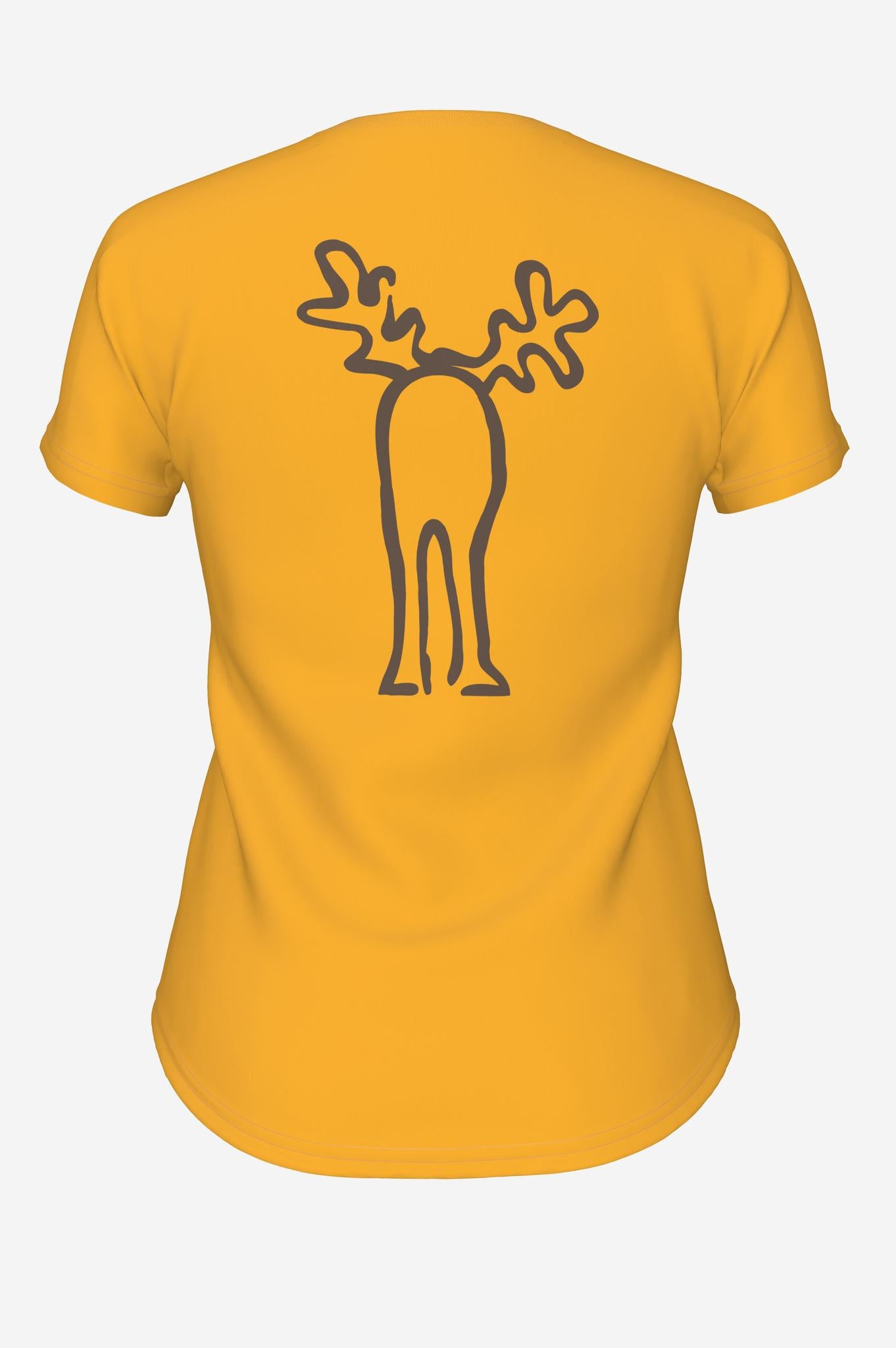 RUDOLFINE-Retro Elch T-Shirt aus reiner Bio-Baumwolle für Damen-Elkline-2