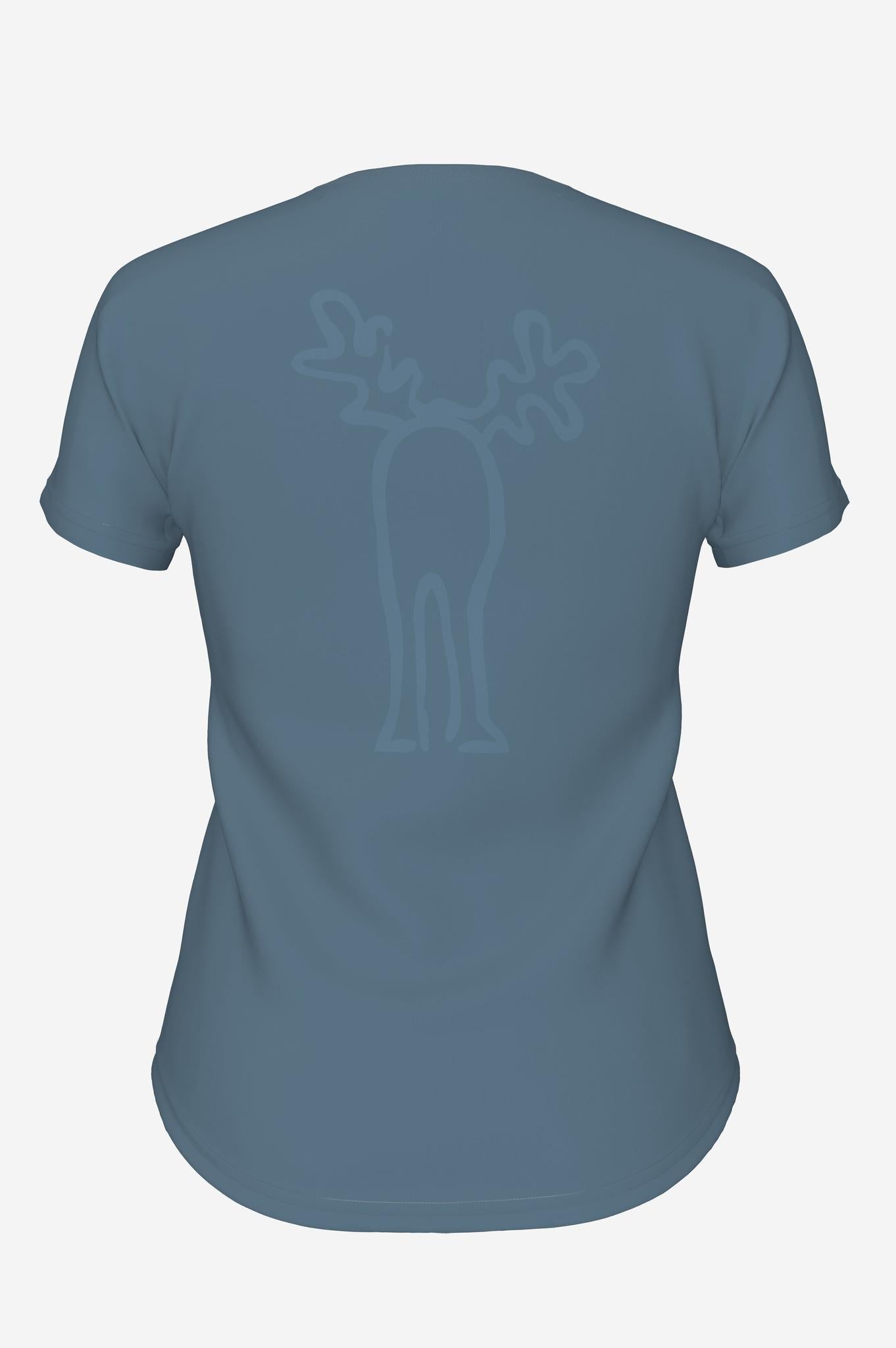 RUDOLFINE-Retro Elch T-Shirt aus reiner Bio-Baumwolle für Damen-Elkline-4