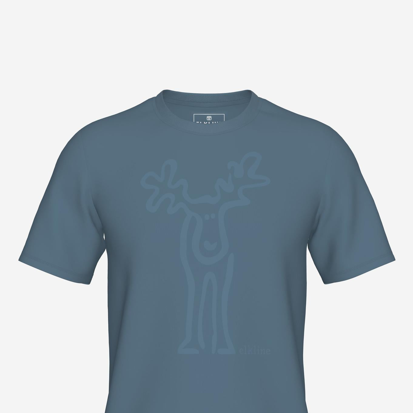 RUDOLF-Retro Elch T-Shirt aus reiner Bio-Baumwolle für Herren-Elkline-3