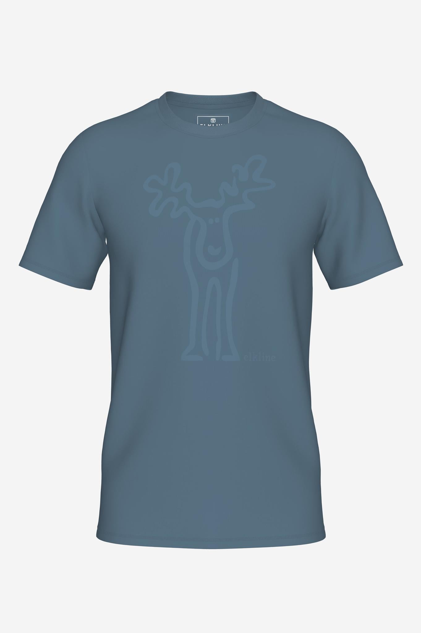 RUDOLF-Retro Elch T-Shirt aus reiner Bio-Baumwolle für Herren-Elkline-3