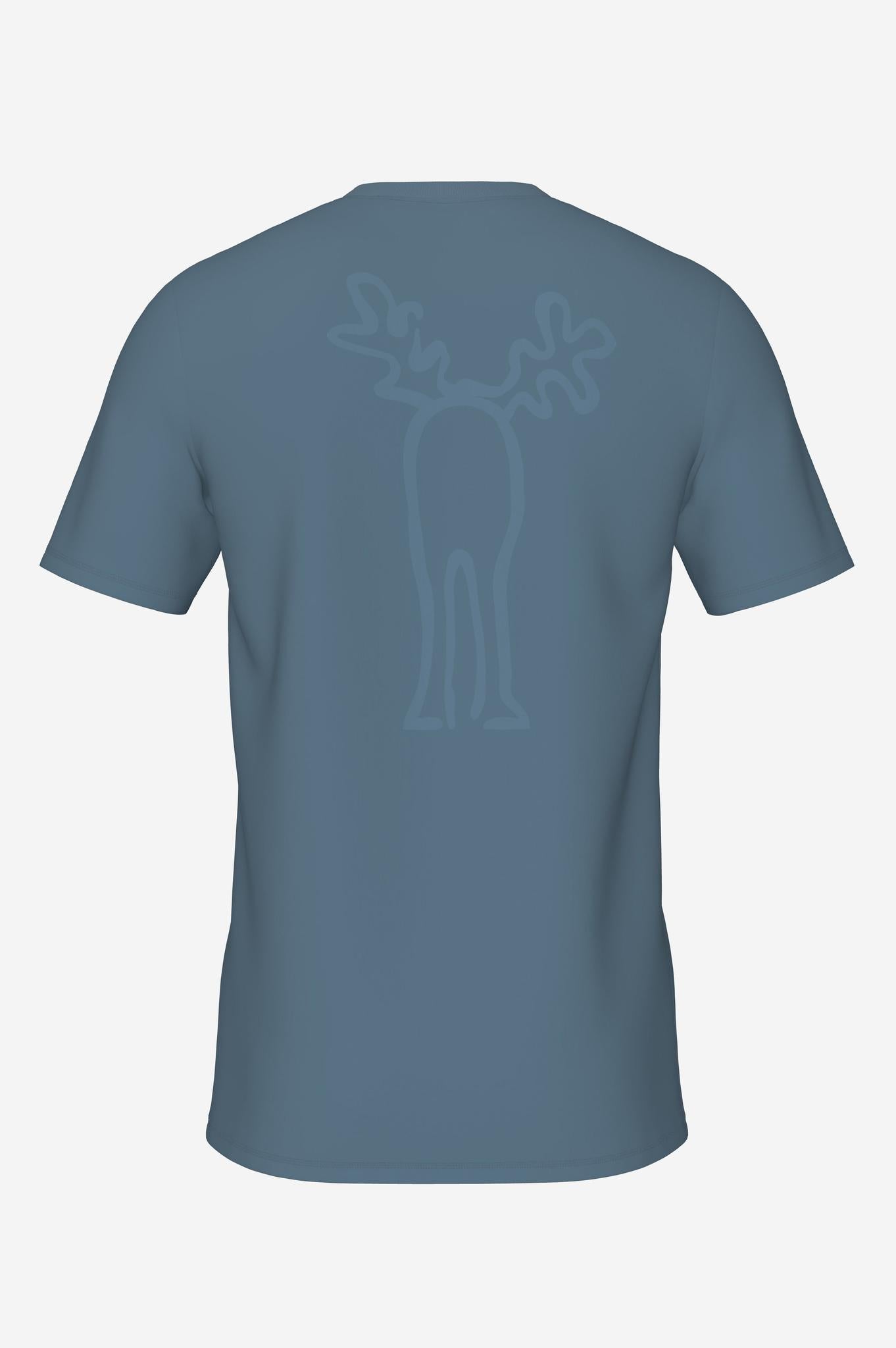 RUDOLF-Retro Elch T-Shirt aus reiner Bio-Baumwolle für Herren-Elkline-4