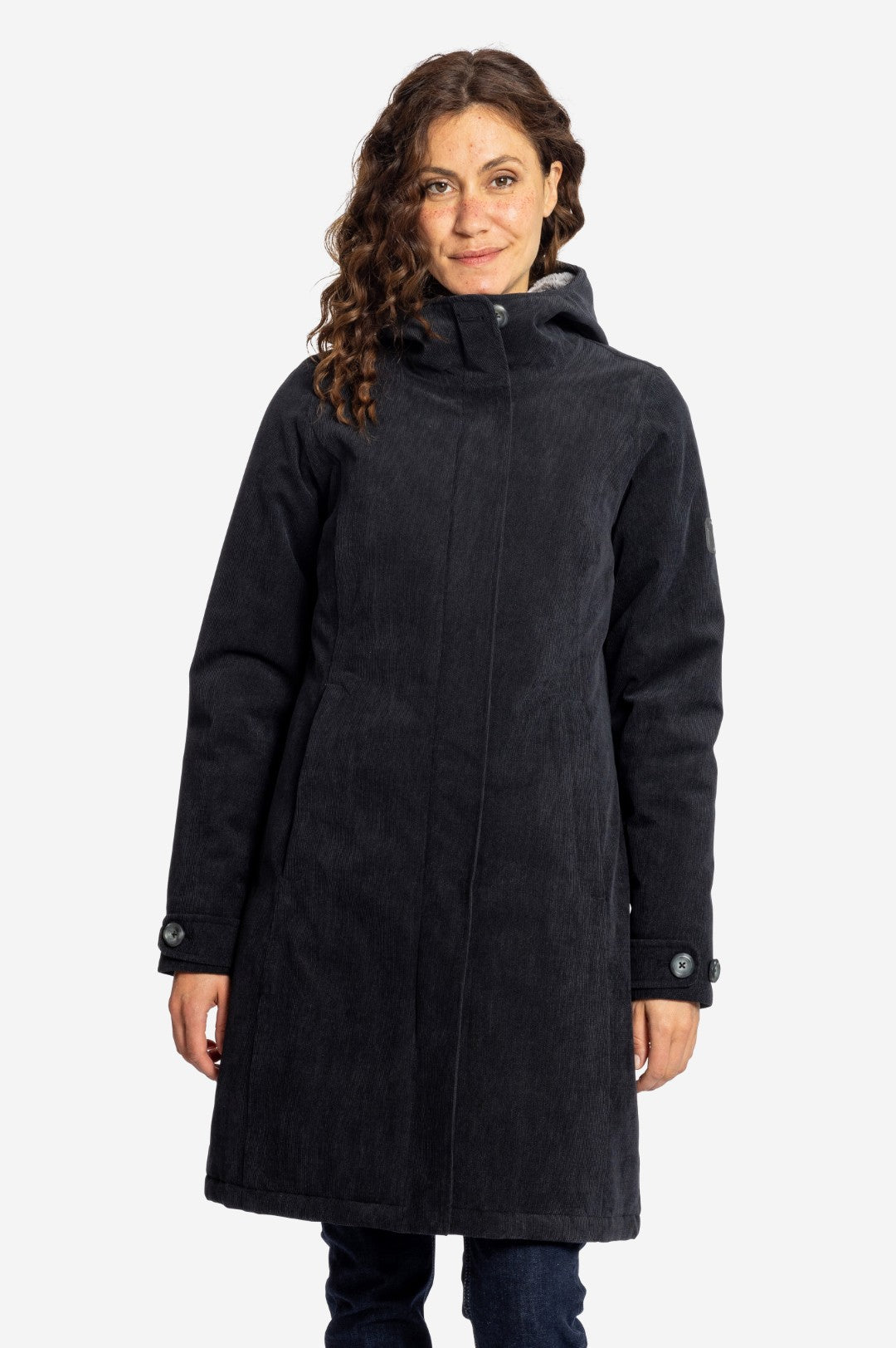 GLASGOW-Wasserdichter Cord Wintermantel für Damen-Elkline-23