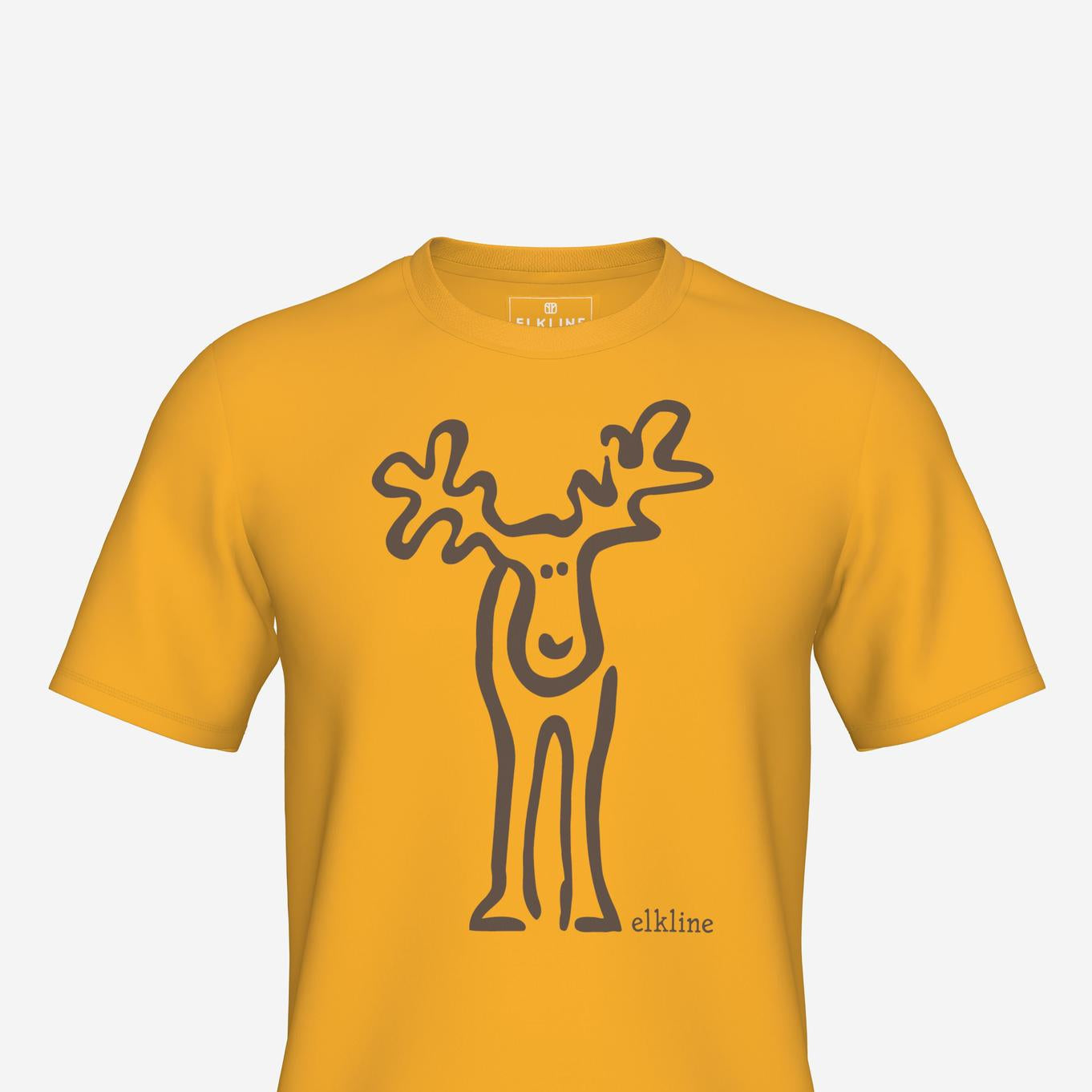 RUDOLF-Retro Elch T-Shirt aus reiner Bio-Baumwolle für Herren-Elkline-1