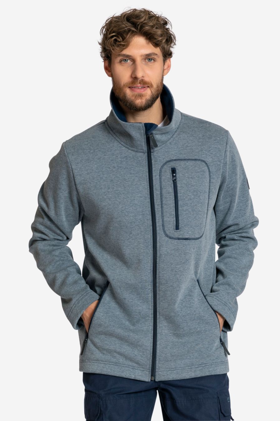 STRAIGHT ON-Herren Fleecejacke-Elkline-3