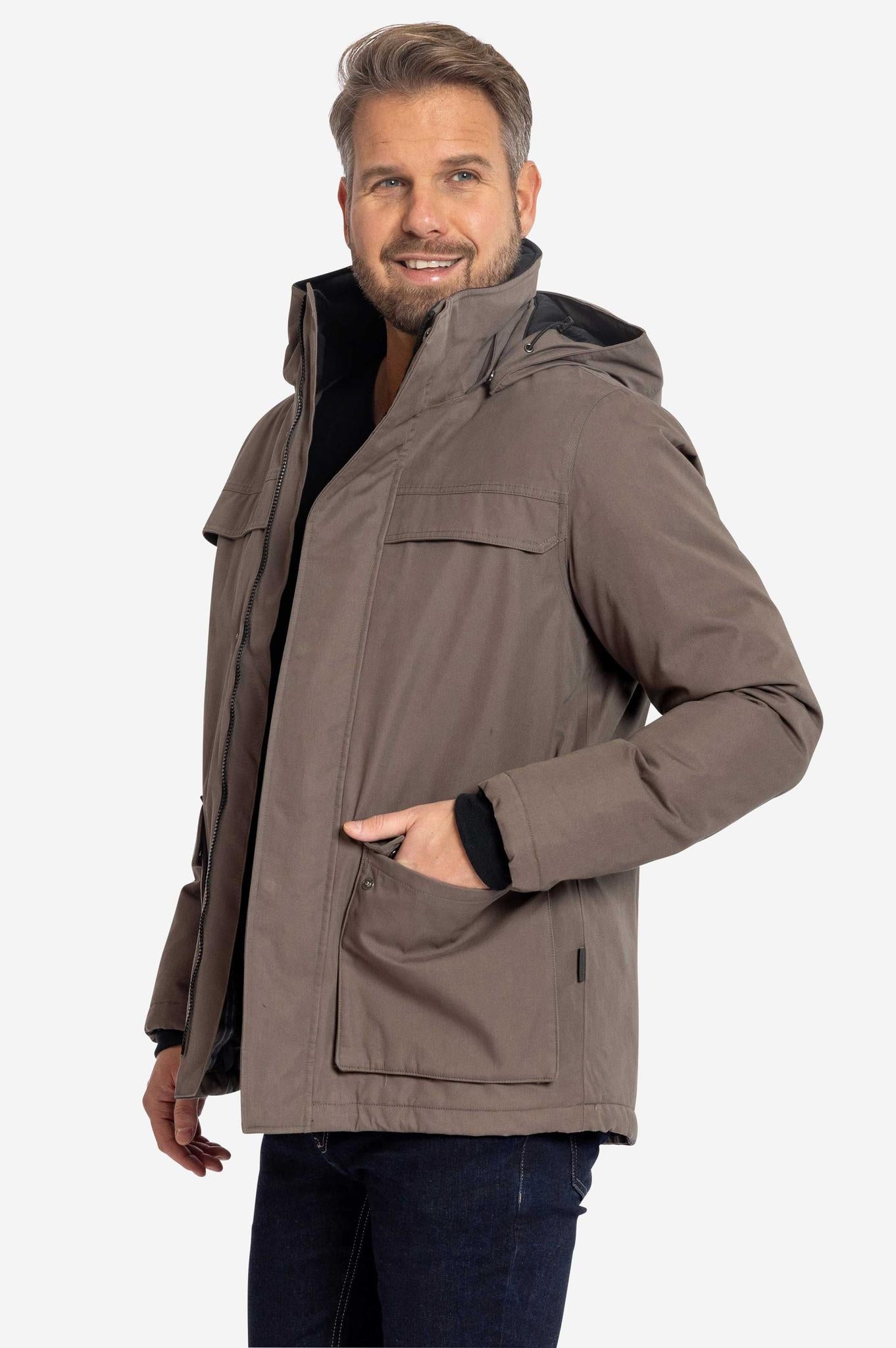 HARDSHELL-Herren Outdoorparka-Elkline-3