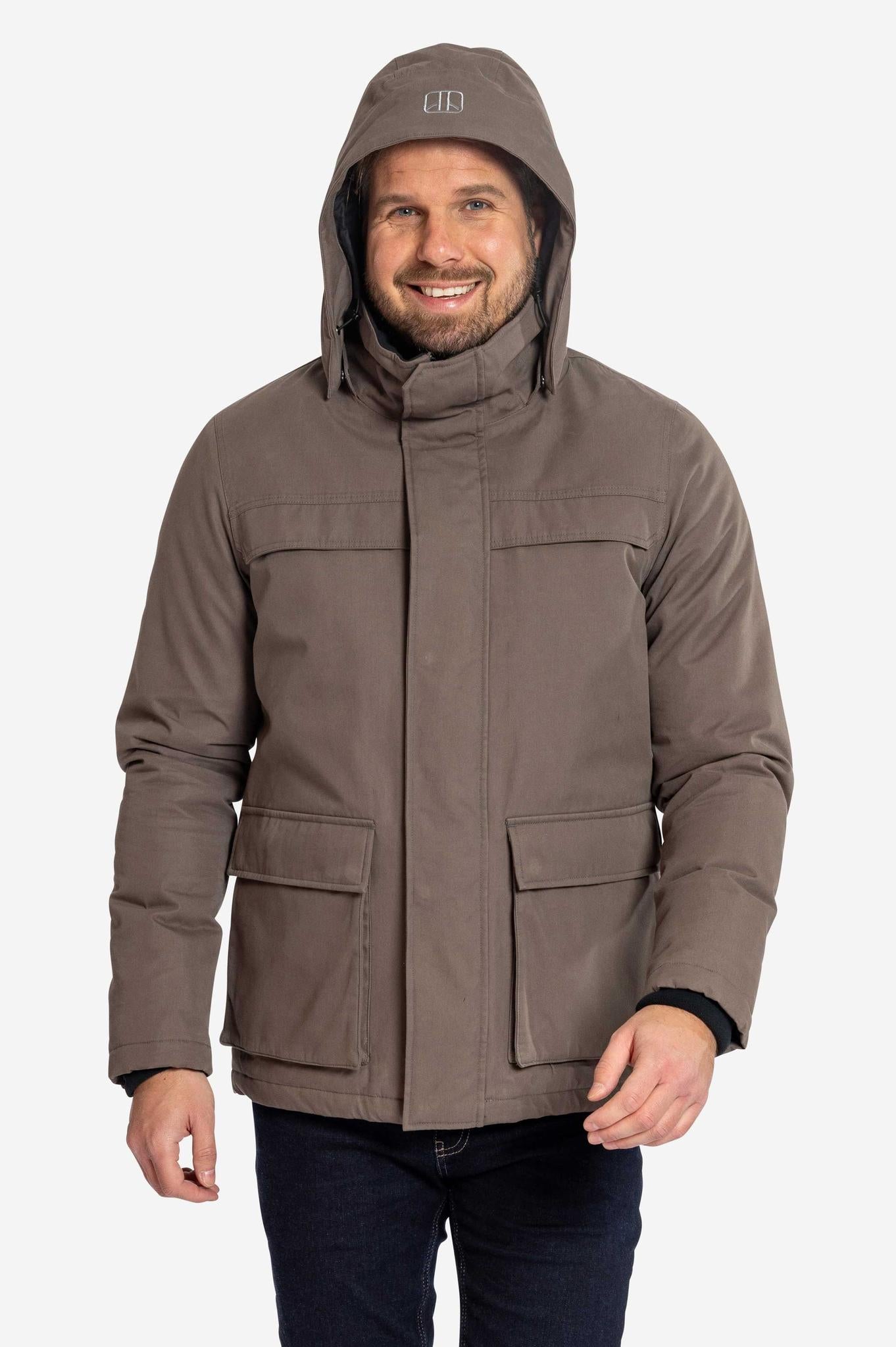 HARDSHELL-Herren Outdoorparka-Elkline-6