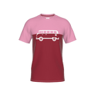 Abfahrt Kids T-Shirt - darkred-pink