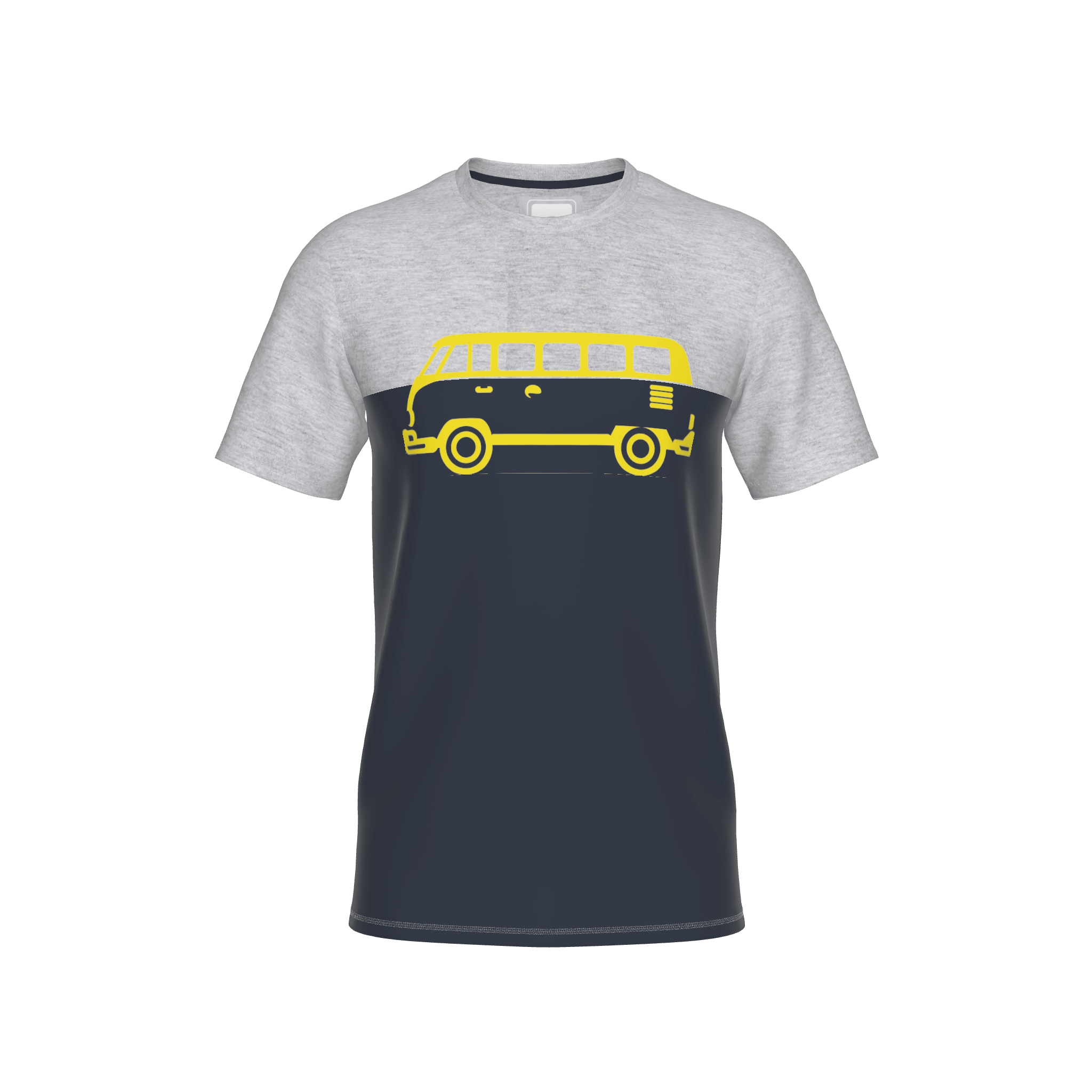 Abfahrt Kids T-Shirt - nightblue-grey