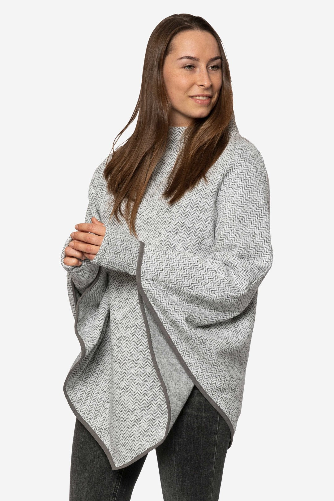 COZY CAPE-Damen Poncho-Elkline-4