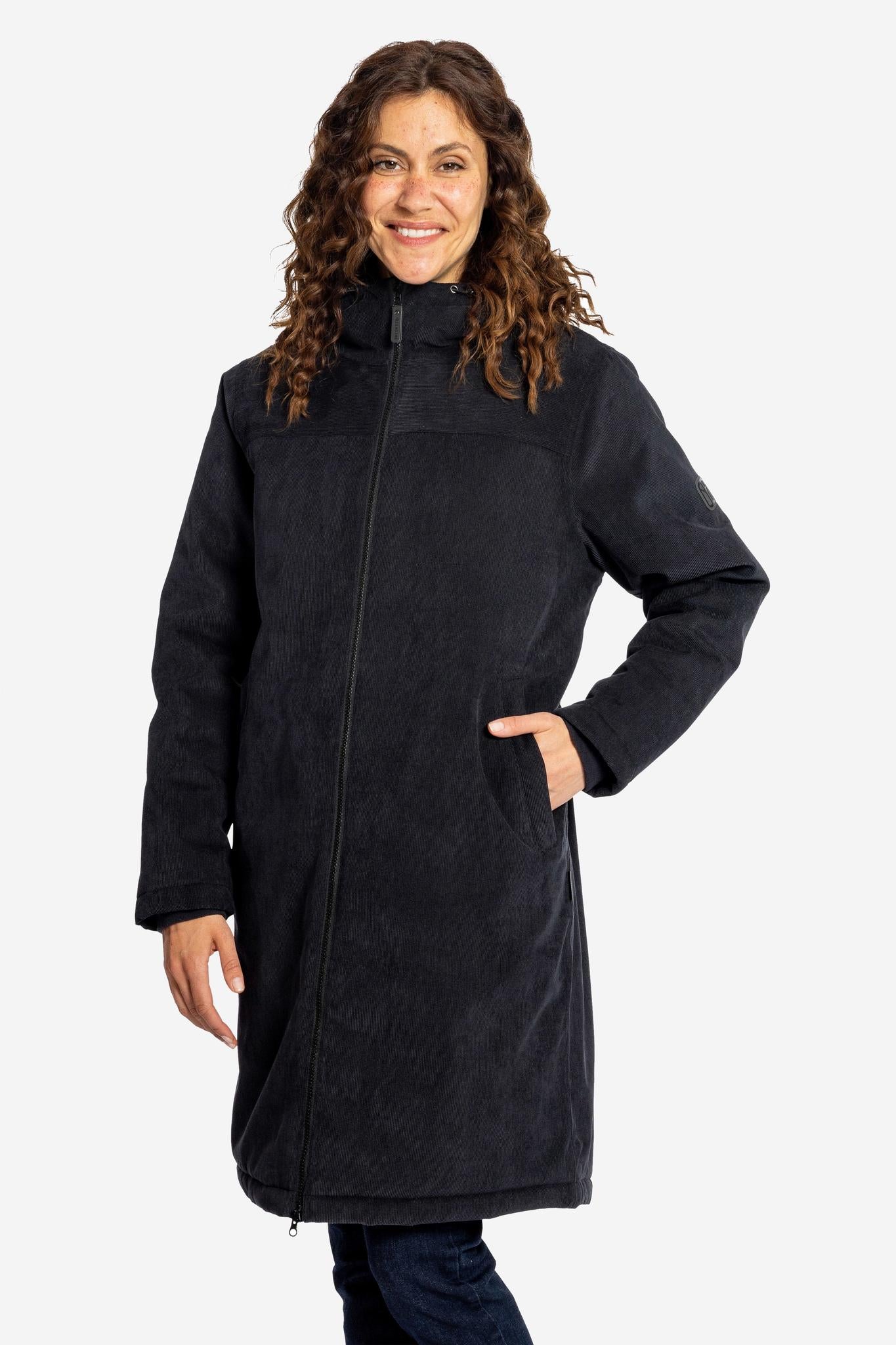 DUBLIN-Wasserdichter Cord Wintermantel für Damen-Elkline-18