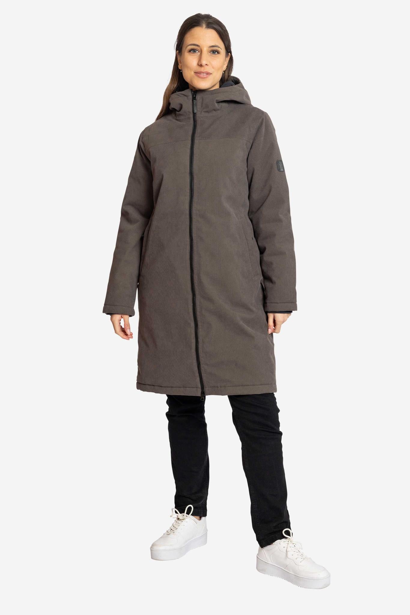 DUBLIN-Wasserdichter Cord Wintermantel für Damen-Elkline-6