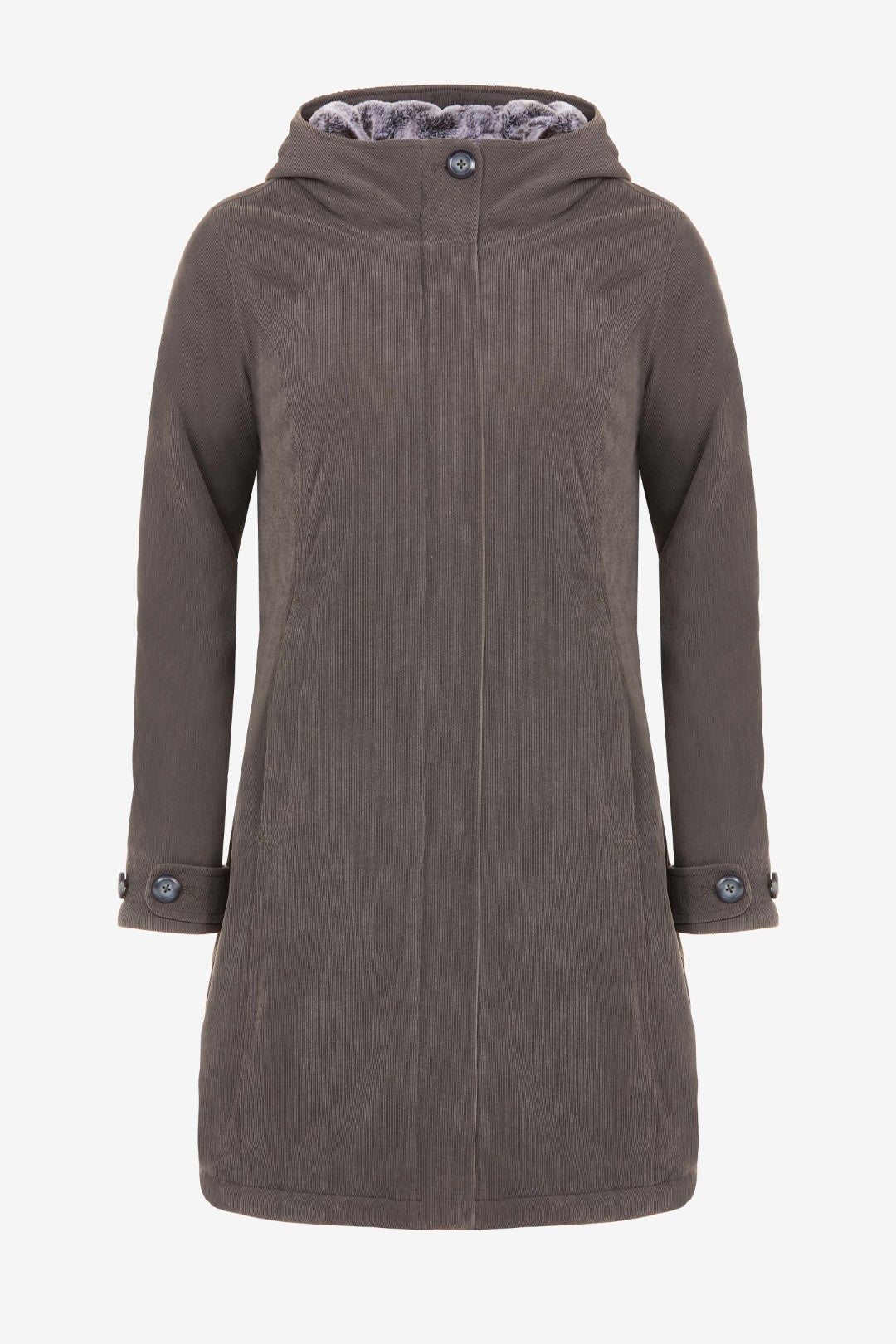 GLASGOW-Wasserdichter Cord Wintermantel für Damen-Elkline-11