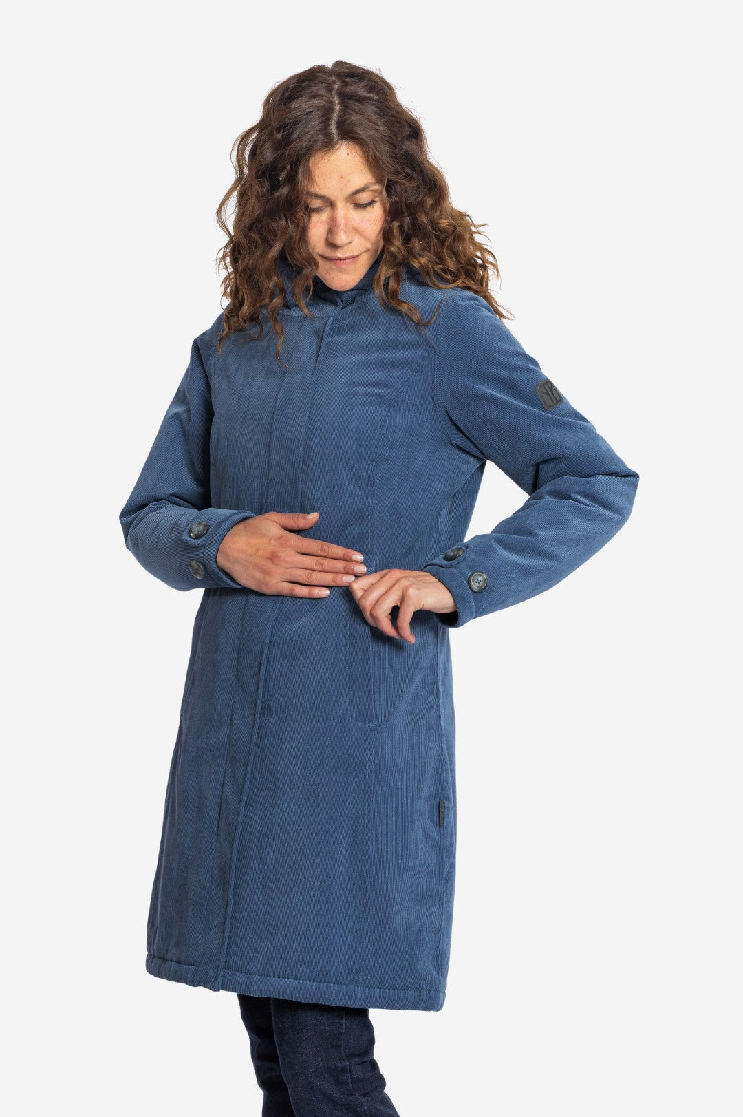 GLASGOW-Wasserdichter Cord Wintermantel für Damen-Elkline-37