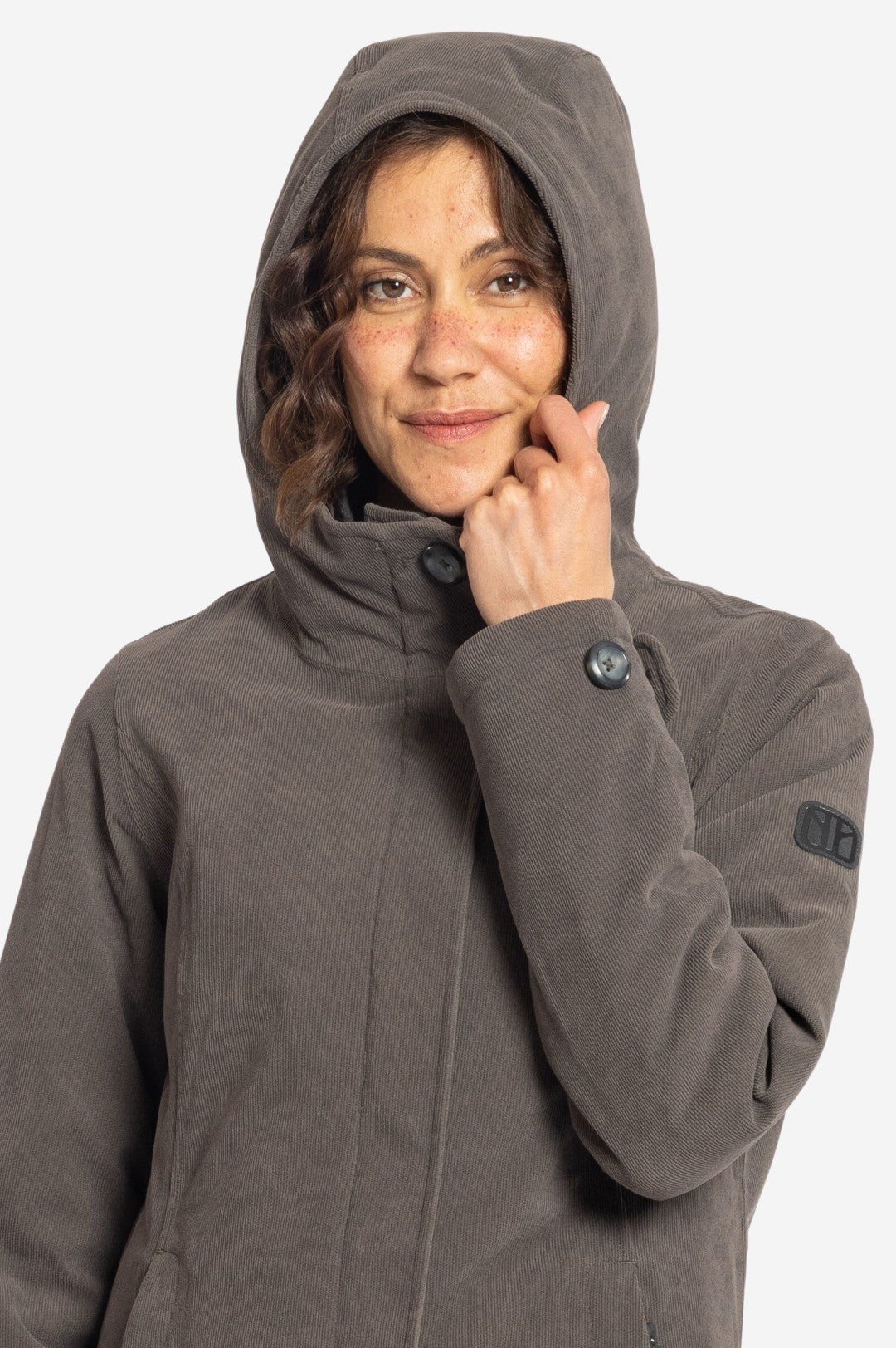 GLASGOW-Wasserdichter Cord Wintermantel für Damen-Elkline-45