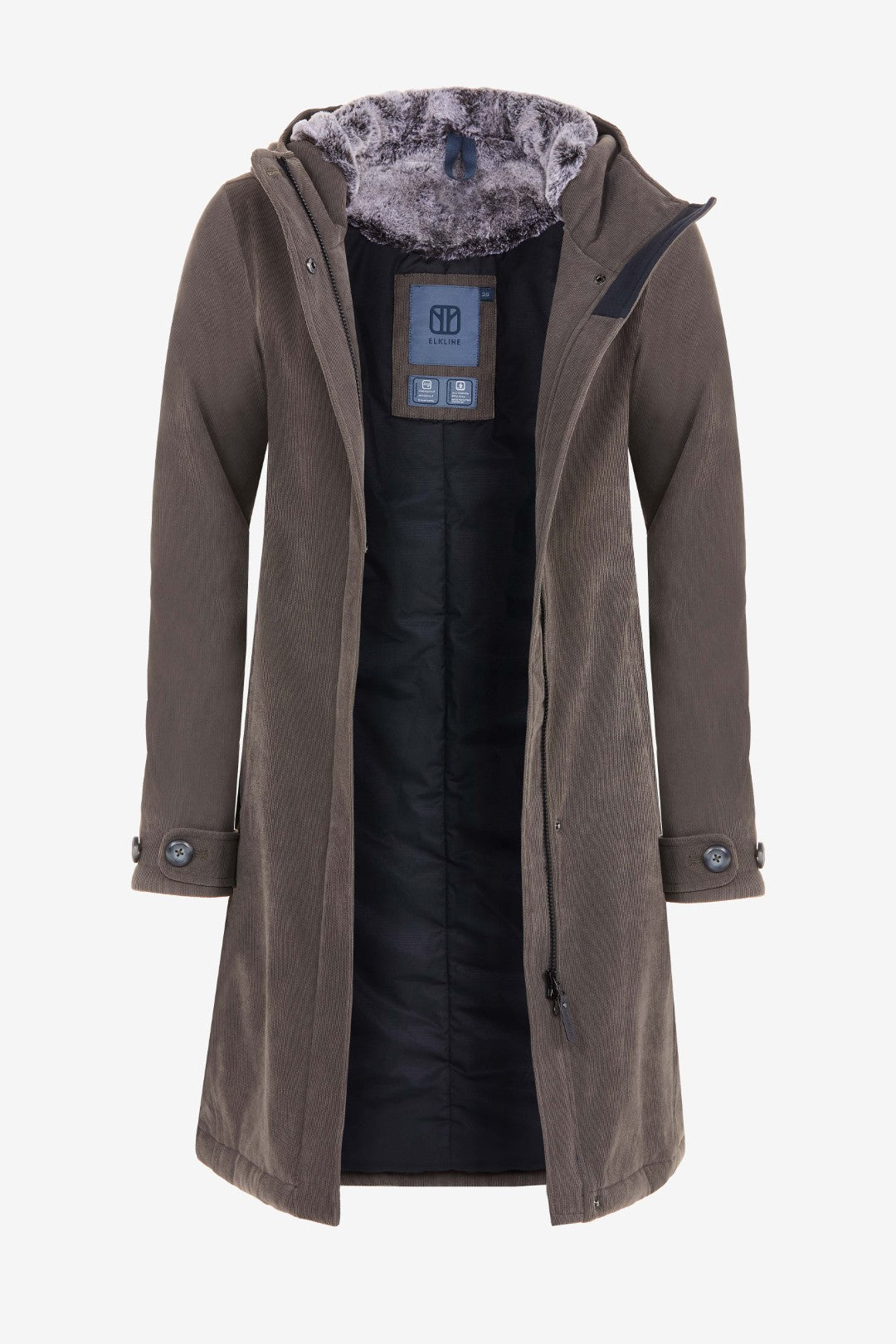 GLASGOW-Wasserdichter Cord Wintermantel für Damen-Elkline-47