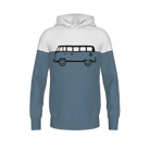 Lovelingsteil - Hooded Sweat - bluegrey-offwhite