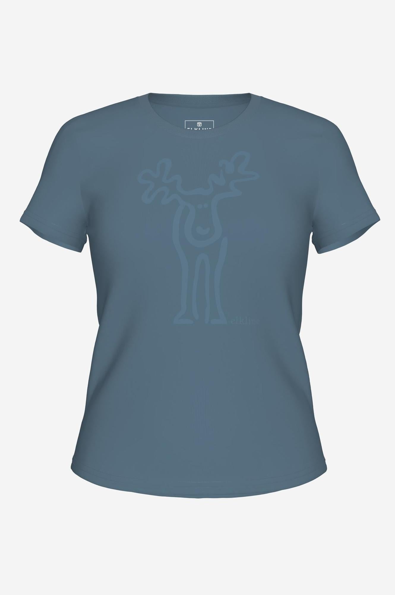 RUDOLFINE-Retro Elch T-Shirt aus reiner Bio-Baumwolle für Damen-Elkline-3