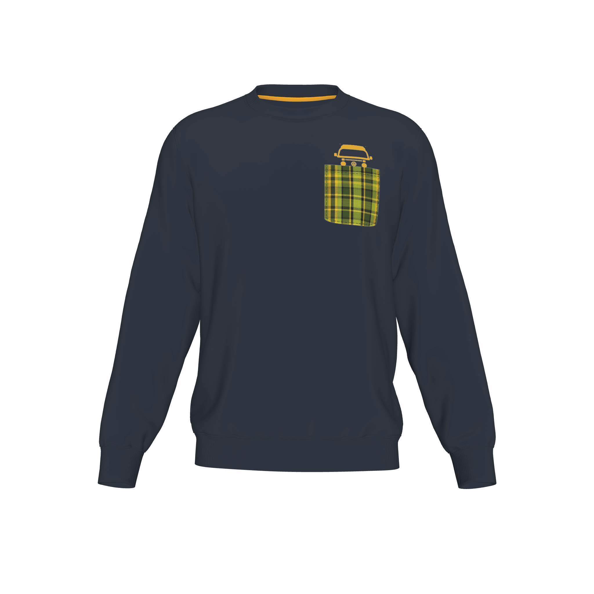 Vanaufsherz Men Crew Neck - nightblue
