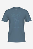 RUDOLF-Retro Elch T-Shirt aus reiner Bio-Baumwolle für Herren-Elkline-3