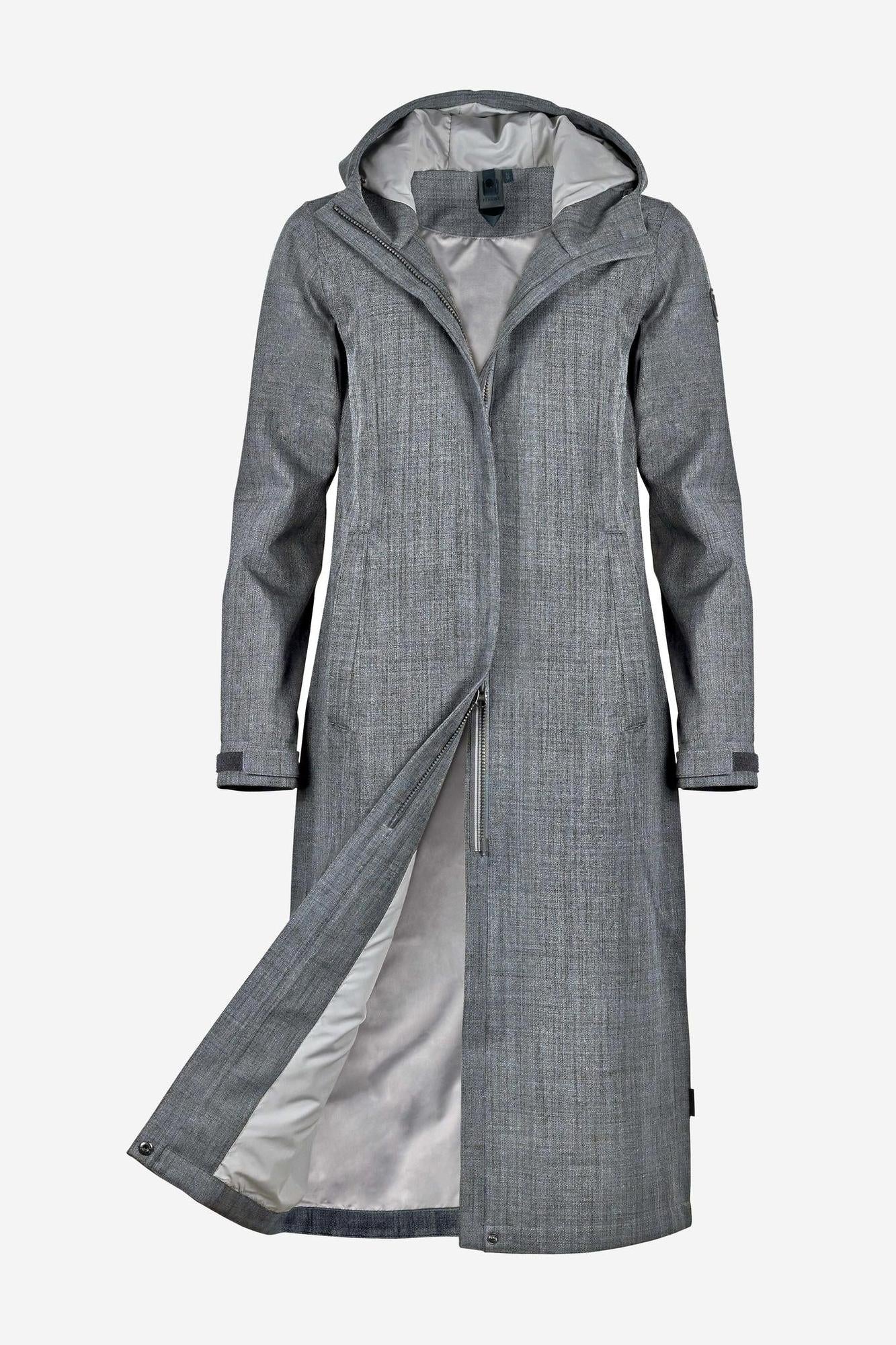 LONG DANCE-Langer wasserdichter Regenmantel für Damen-Elkline-4