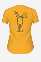 RUDOLFINE-Retro Elch T-Shirt aus reiner Bio-Baumwolle für Damen-Elkline-2