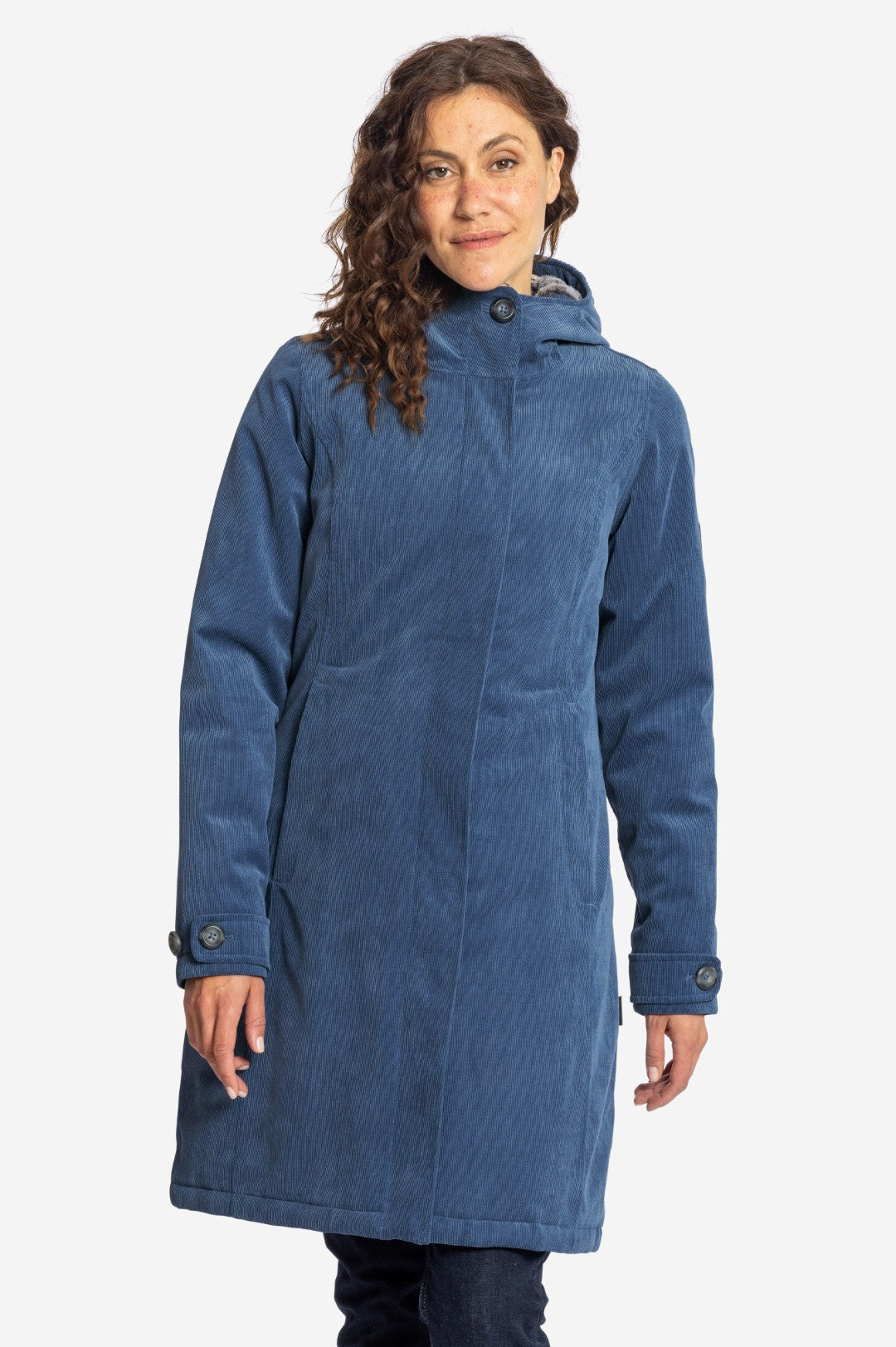 GLASGOW-Wasserdichter Cord Wintermantel für Damen-Elkline-34