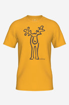 RUDOLF-Retro Elch T-Shirt aus reiner Bio-Baumwolle für Herren-Elkline-1