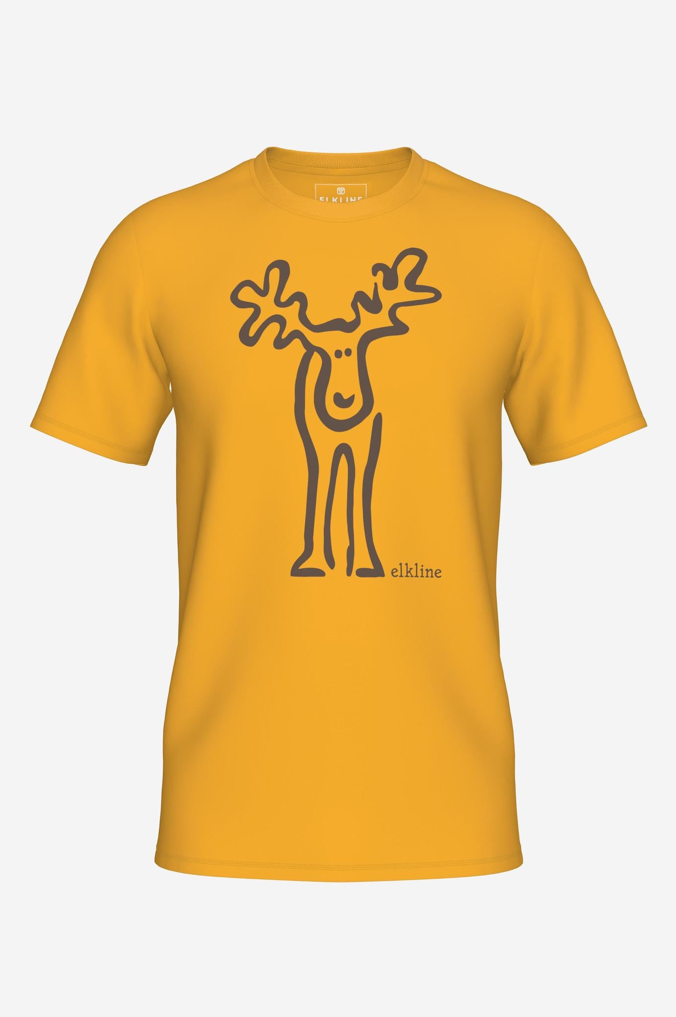 RUDOLF-Retro Elch T-Shirt aus reiner Bio-Baumwolle für Herren-Elkline-1