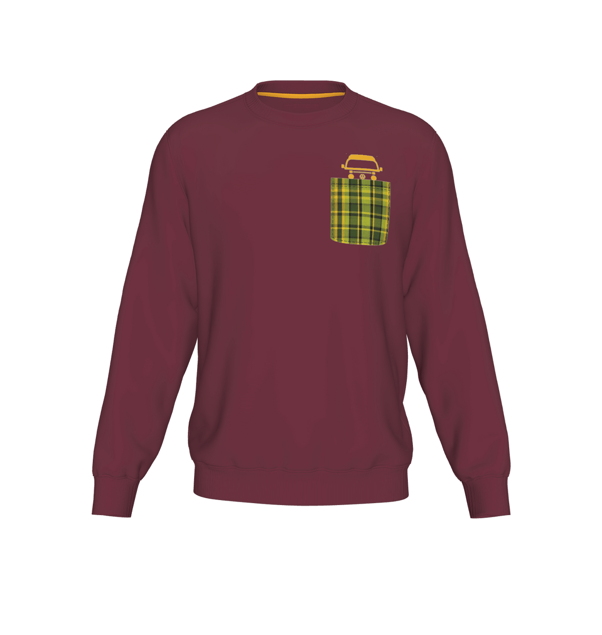 Vanaufsherz Men Crew Neck - nightred