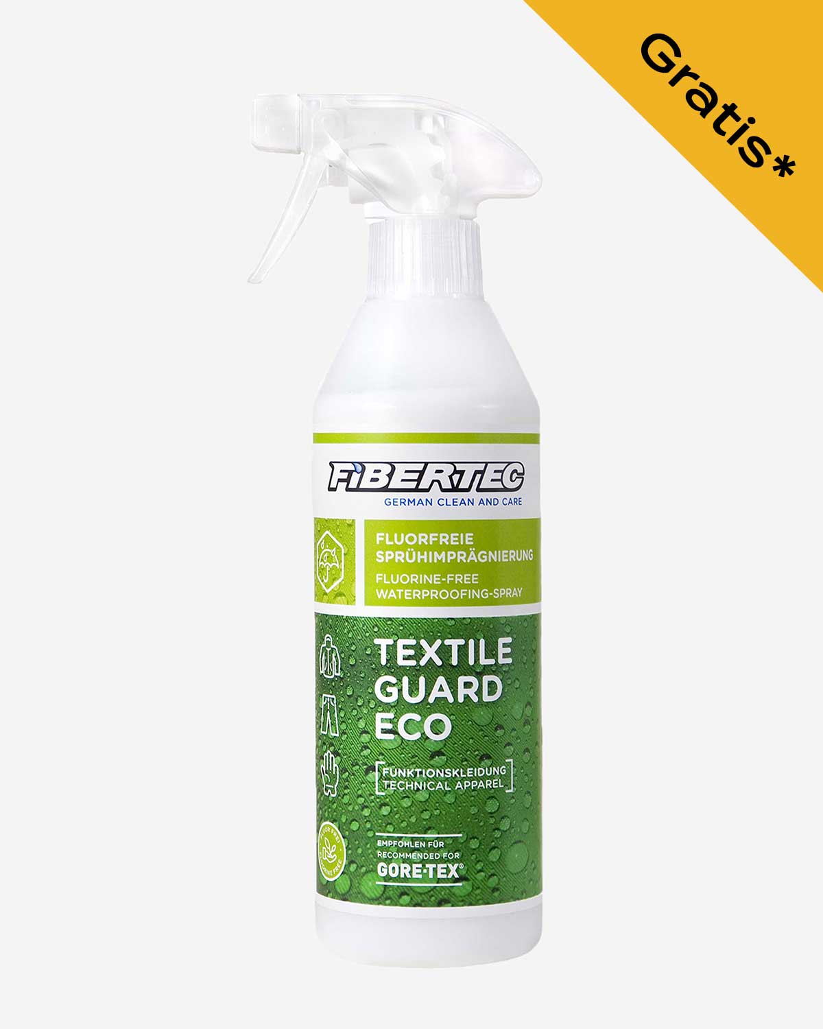 Sichere dir ein gratis Pflegespray zum Rainshell.