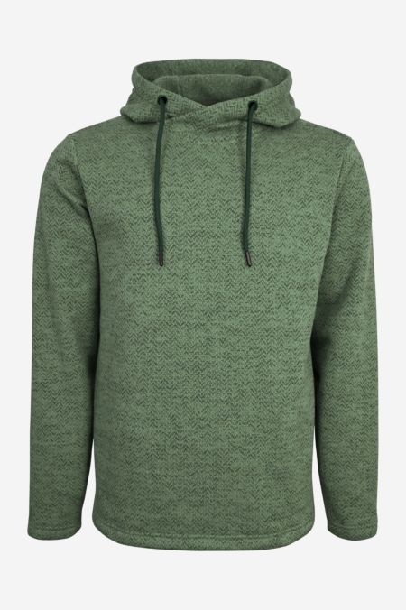 MARS Fleece Hoodie für Herren soft olive - Elkline