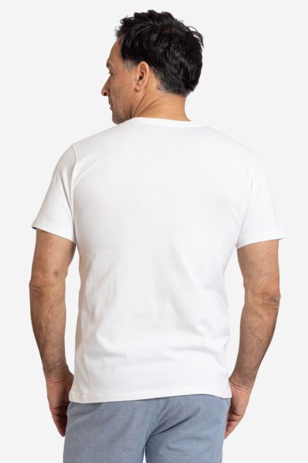 MAEN T-Shirt AUF Herren aus - reiner für Bio-Baumwolle Elkline SEE white