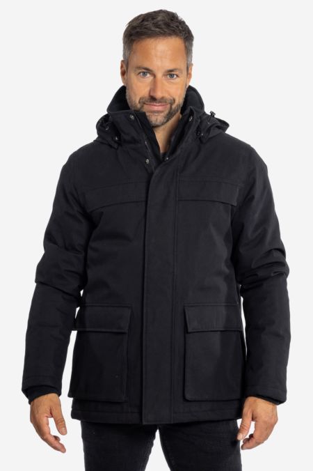 HARDSHELL Wasserdichter Winterparka fur Herren black Elkline