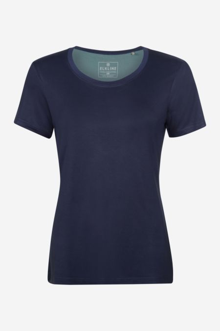 BAMBI T-Shirt aus Bambus Viskose Mix für Damen darkblue - goblinblue -  Elkline
