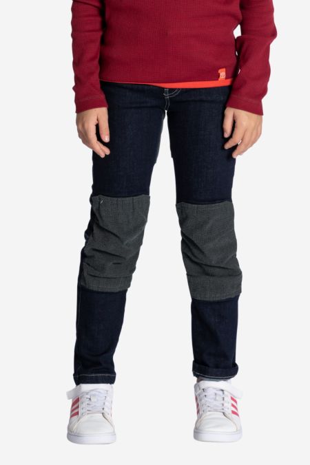 Arabische Sarabo vergroting gras bestboy Kinder Jeans mit Besatz darkdenim - Elkline