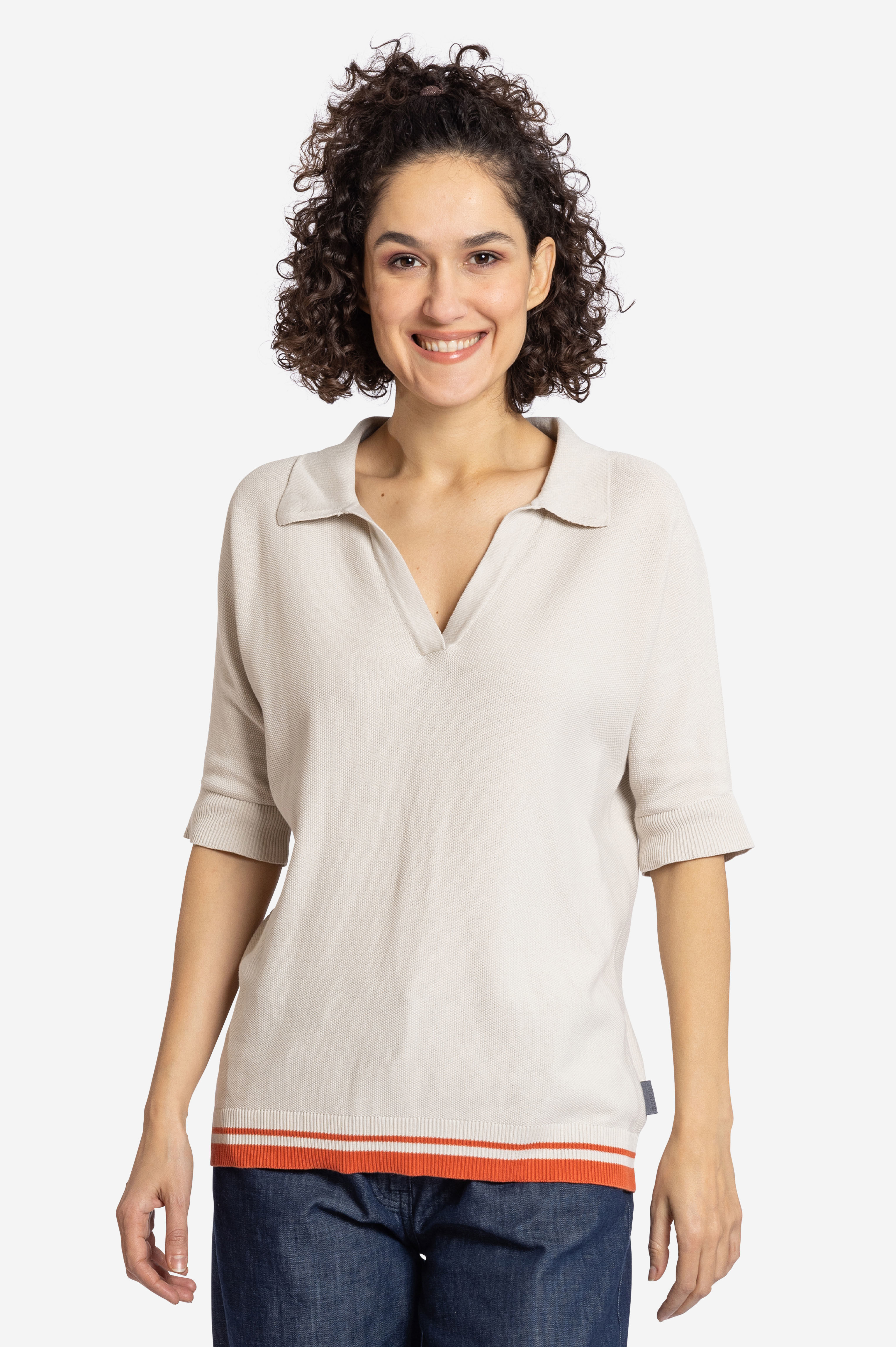 Polo-Shirt für Damen aus reiner Bio-Baumwolle