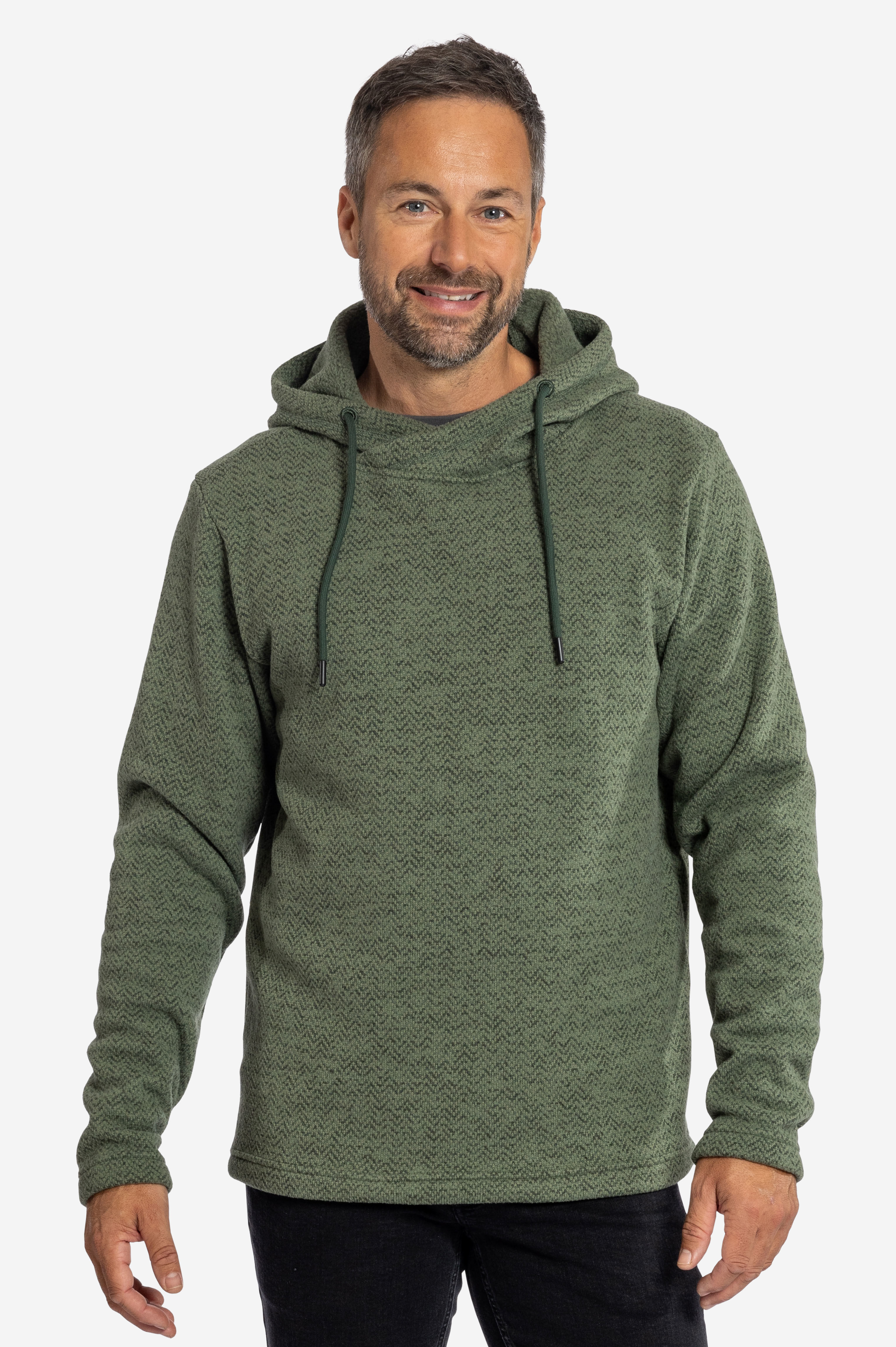 MARS Fleece Hoodie für Herren soft olive - Elkline